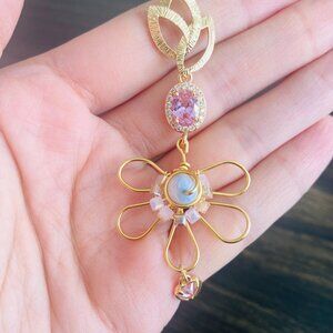 Handmade Tiny hoop earrings- Mother of pearl earrings